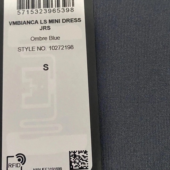 Vero Moda Womens Ombré Blue Cut Out Back Mini Dress Small NWT - Picture 12 of 13